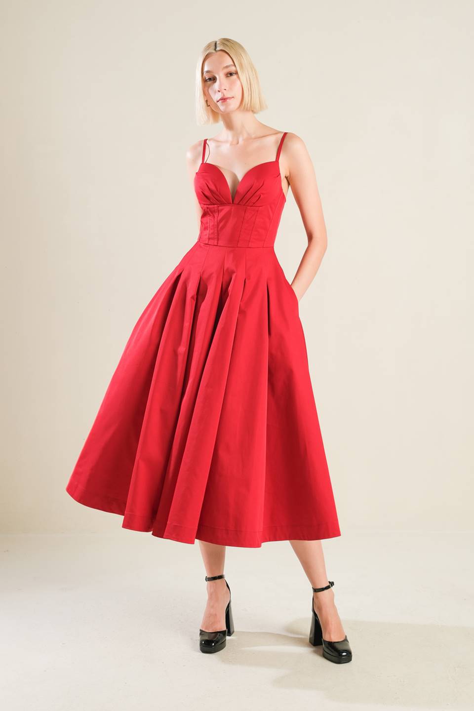 DREAM KEEPER WOVEN MIDI DRESS Flying Tomato